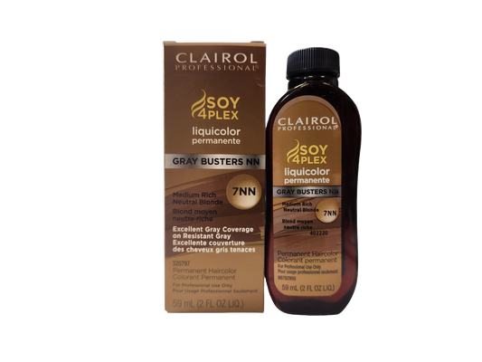 Clairol Professinoal Soy 4 Plex Liquicolor Permanent Gray Busters NN 7NN 2.oz