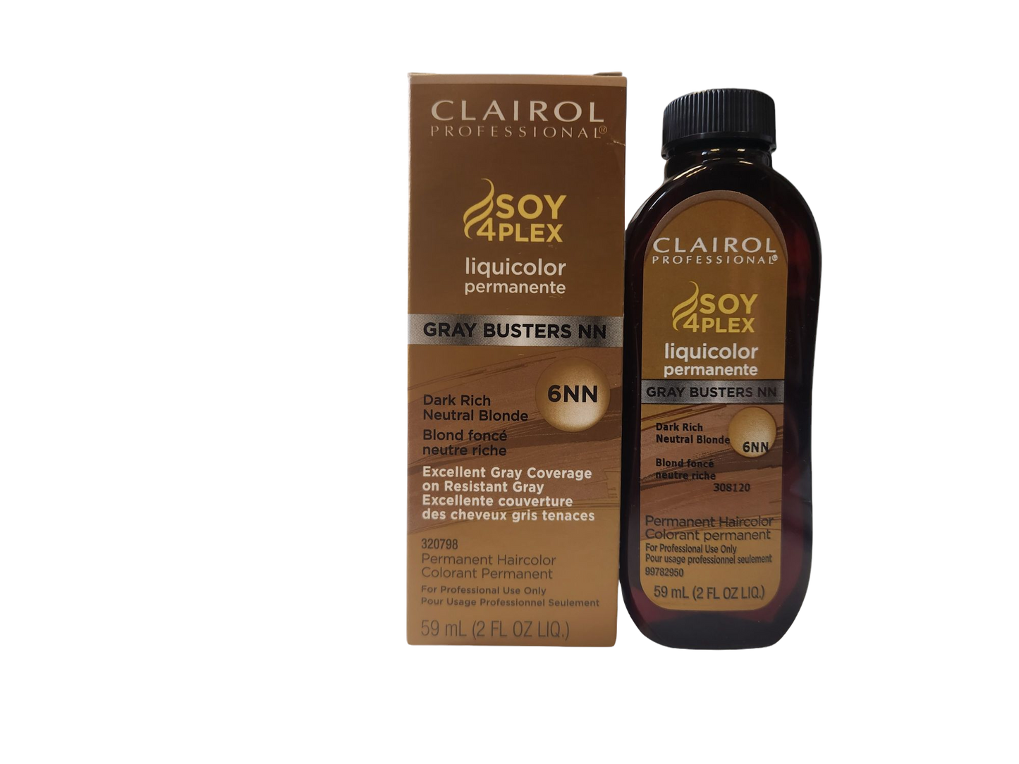 Clairol Professinoal Soy 4 Plex Liquicolor Permanent Gray Busters NN 6NN 2.oz
