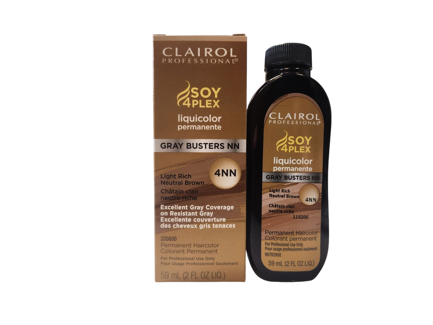 Clairol Professional Soy 4Plex Liquicolor Permanent Gray Busters in 4NN (2 oz)