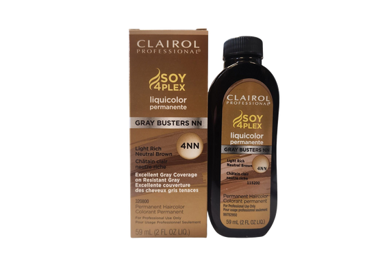 Clairol Professional Soy 4Plex Liquicolor Permanent Gray Busters in 4NN (2 oz)
