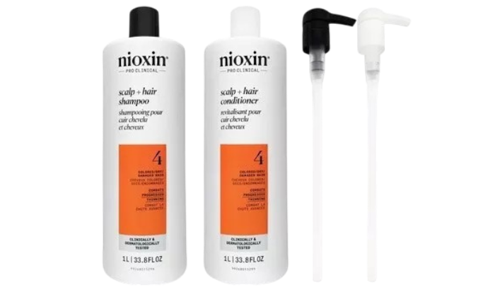 Nioxin System 4 Shampoo and Conditioner Duo 33.8 oz with pumps