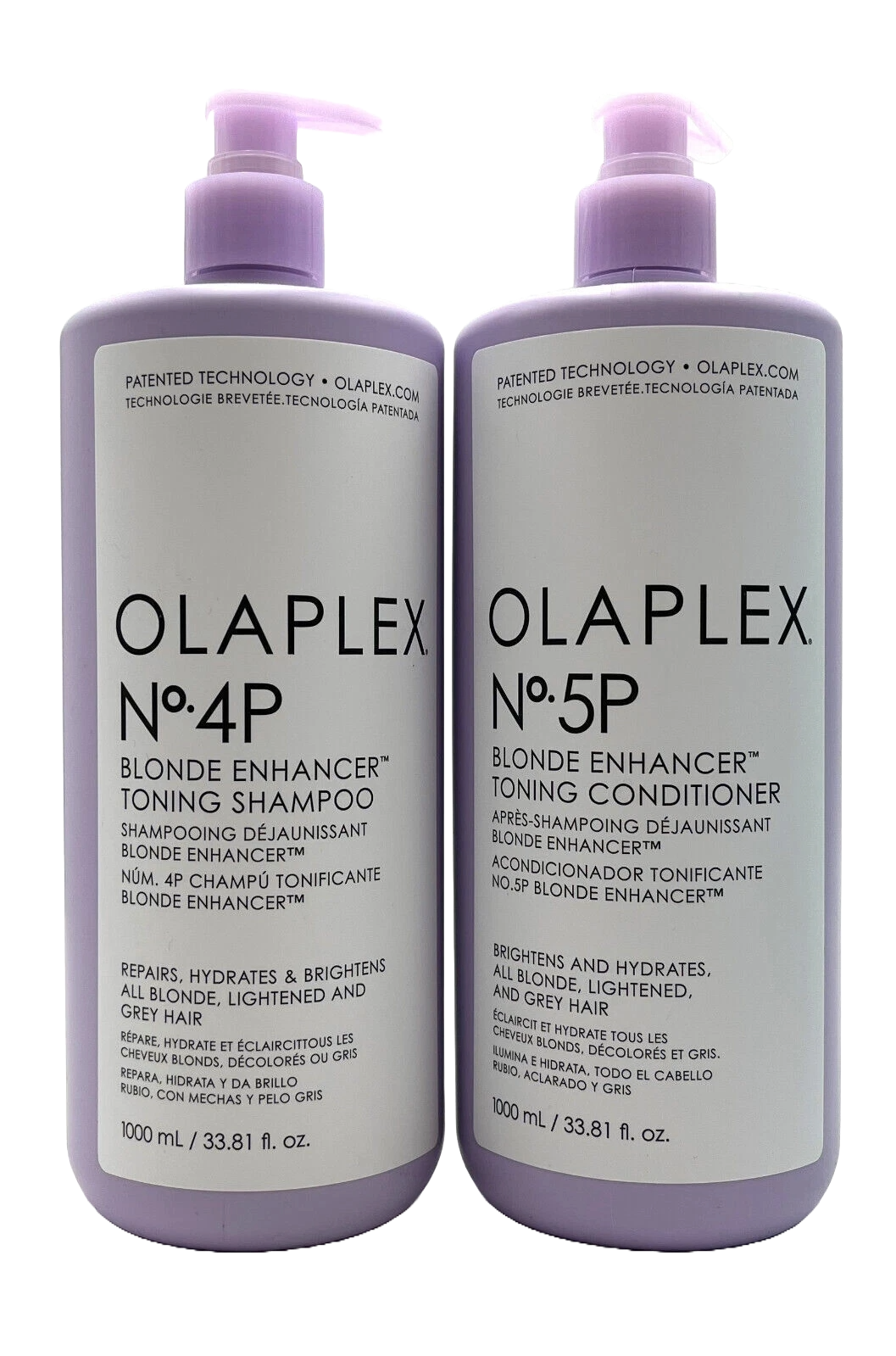 Olaplex Blonde Enhancer Toning Shampoo & Conditioner Set No.4P, No.5p