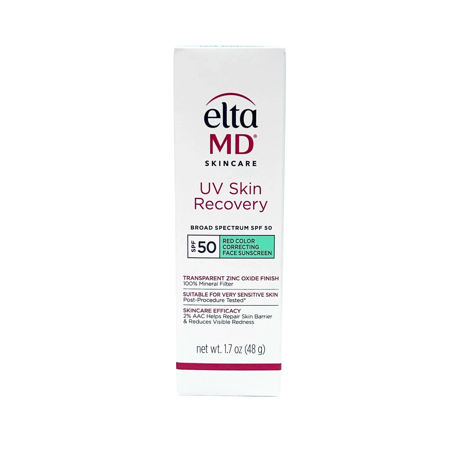 Elta MD UV Skin Recovery Red Color Correcting SPF 50 48g 1.7oz TINTED