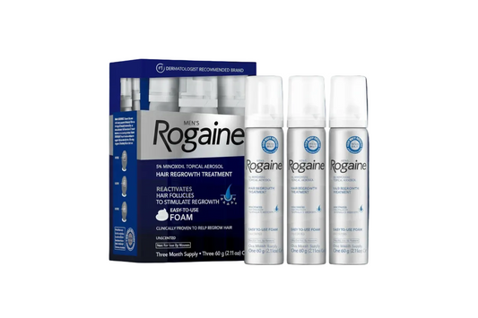 Men’s Rogaine 5% Minoxidil for Men Foam, Clinically