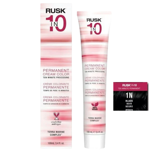 Rusk In 10 Permanent Color 1N – Black 3.4 oz.