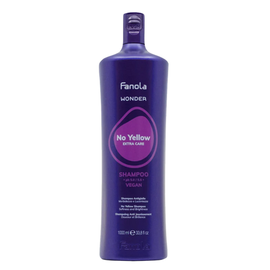 Fanola Wonder No Yellow Extra Care Shampoo Vegan – 33.8 oz (1L)