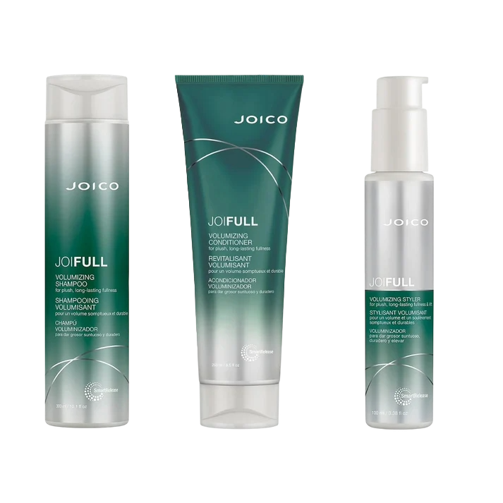 Joico Joifull Volumizing Shampoo 10.1 oz & Conditioner 8.5 oz and Volumizing Styler 3.4 oz