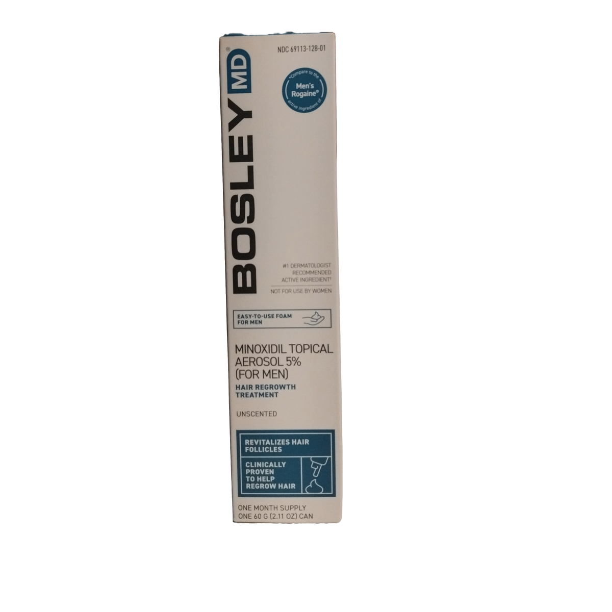 Bosley 5% Minoxidil Foam for Men, 1 Month Supply