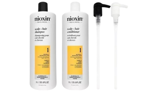 Nioxin System 1 Shampoo and Conditioner Duo 33.8 oz with pumps