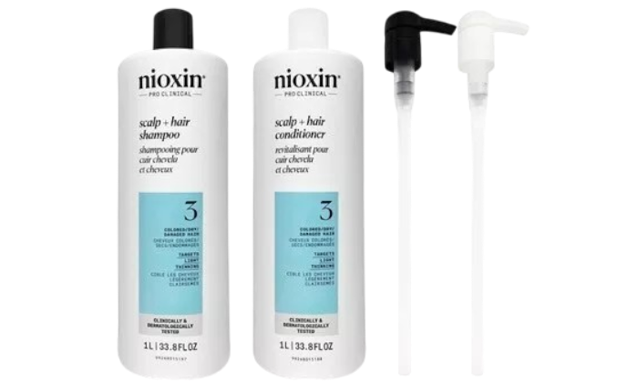 Nioxin System 3 Shampoo and Conditioner Duo 33.8 oz with pumps
