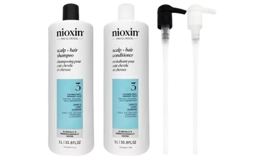 Nioxin System 3 Shampoo and Conditioner Duo 33.8 oz with pumps