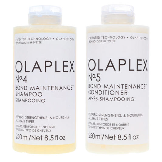 Olaplex No.4 Bond Maintenance Shampoo 8.5 oz & No.5 Conditioner 8.5 oz