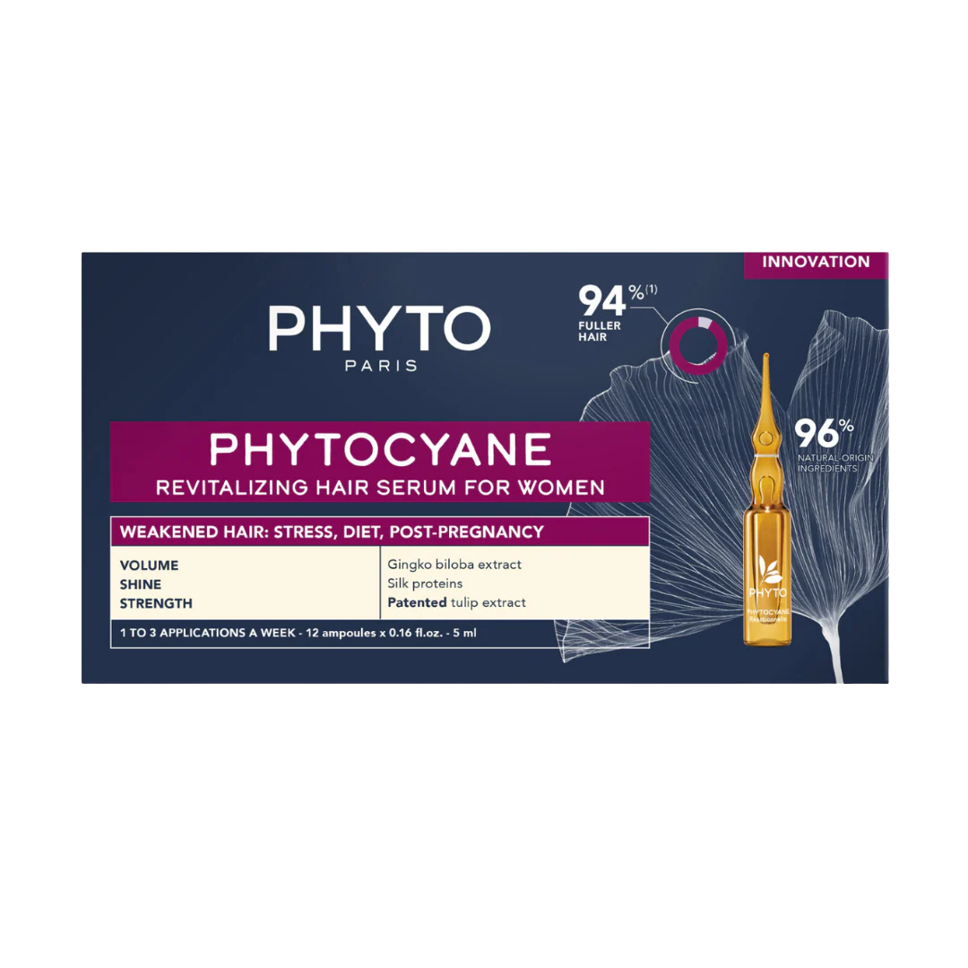 PHYTO Phytocyane Anti-Hair Loss Reactional Treatment for Women (12 x 5 mL)