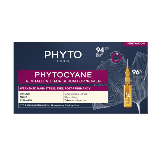 PHYTO Phytocyane Anti-Hair Loss Reactional Treatment for Women (12 x 5 mL)